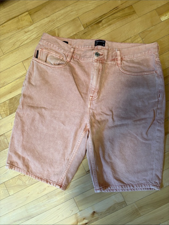 Frank & Oak Other - Frank & Oak Peach Denim Bermuda Shorts